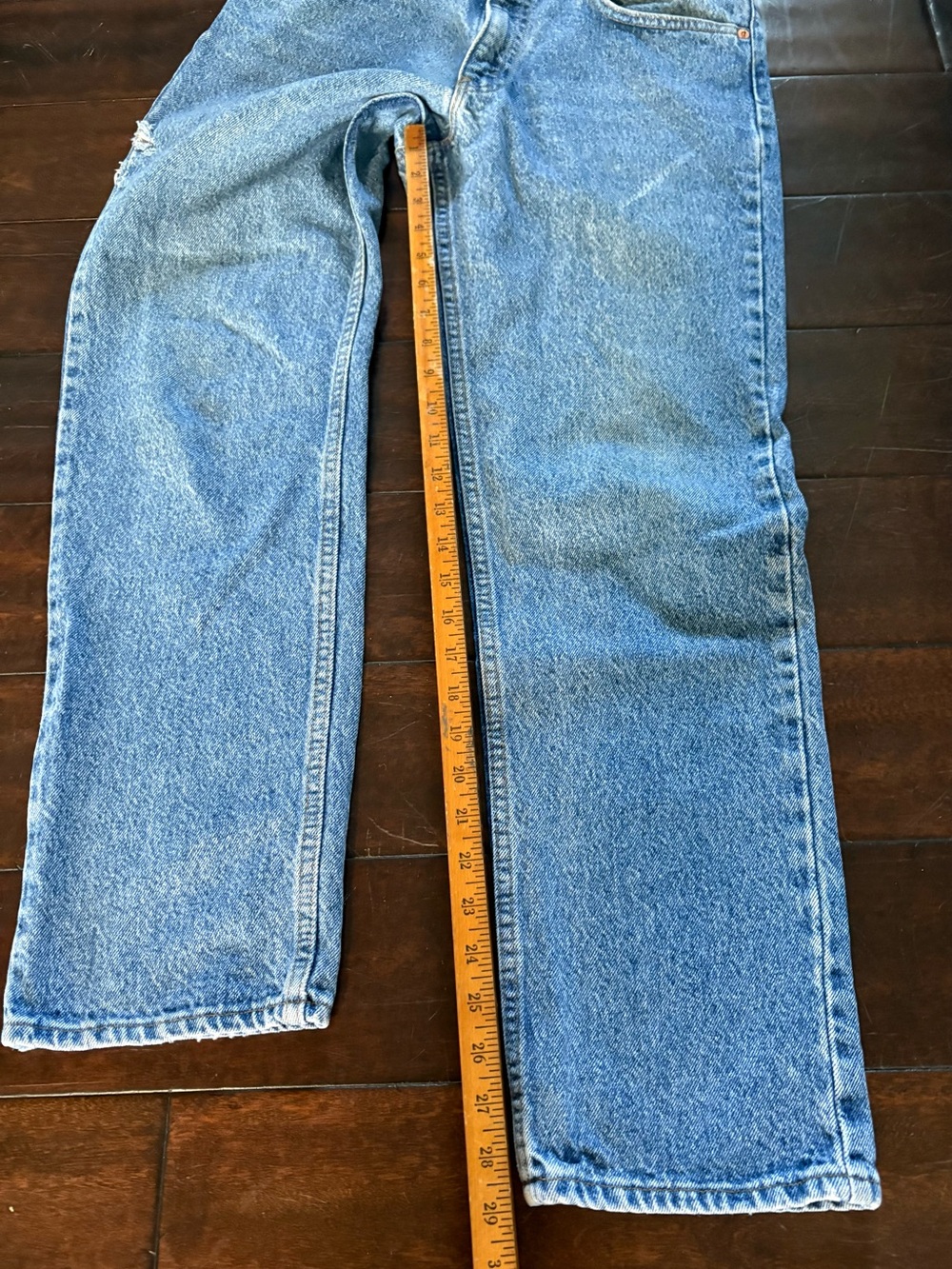 Vintage 1980’s Levi's 506 Medium WashStraight Leg Light Blue Jeans - Made in USA - Picture 11 of 15